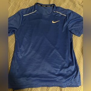 Nike Blue Short Sleeve Tee with Reflective Details